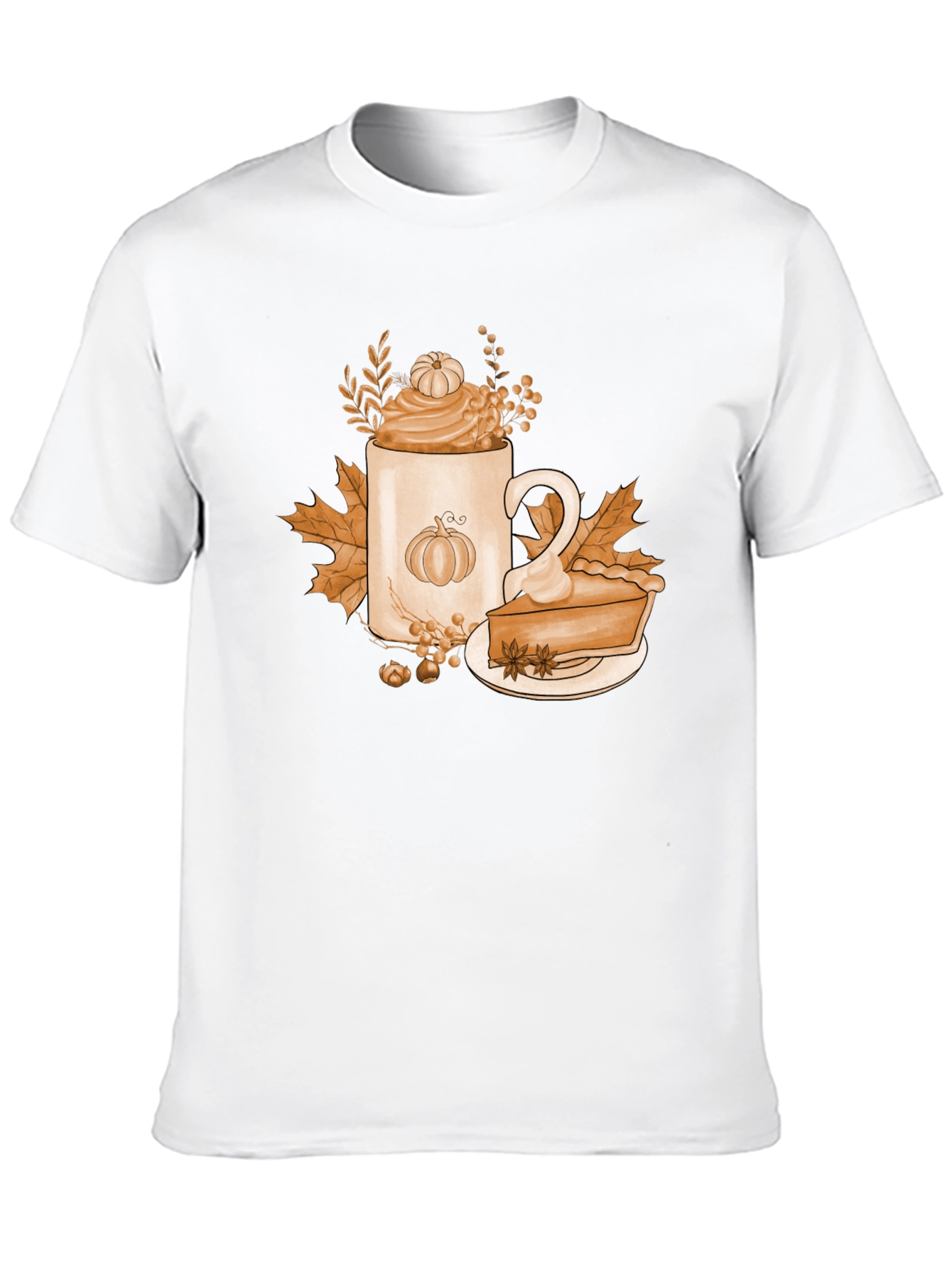 Pumpkin Spice T-Shirt Fall Coffee Latte Pie Tee