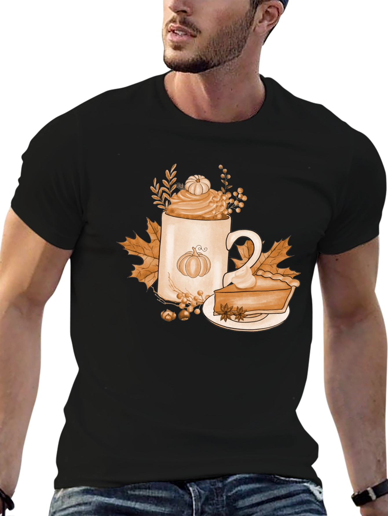 Pumpkin Spice T-Shirt Fall Coffee Latte Pie Tee