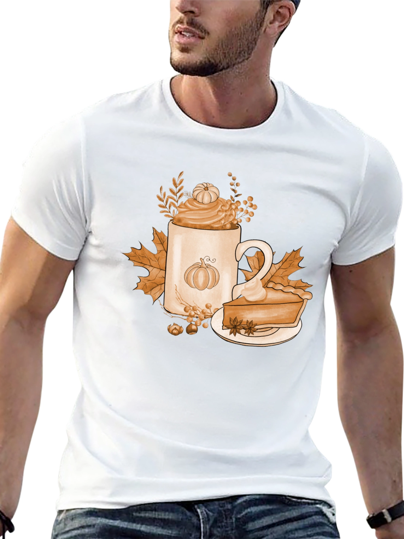 Pumpkin Spice T-Shirt Fall Coffee Latte Pie Tee