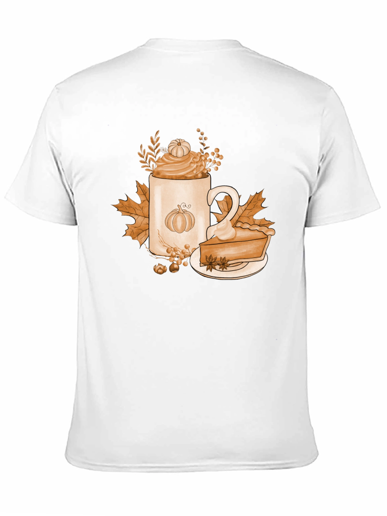 Pumpkin Spice T-Shirt Fall Coffee Latte Pie Tee