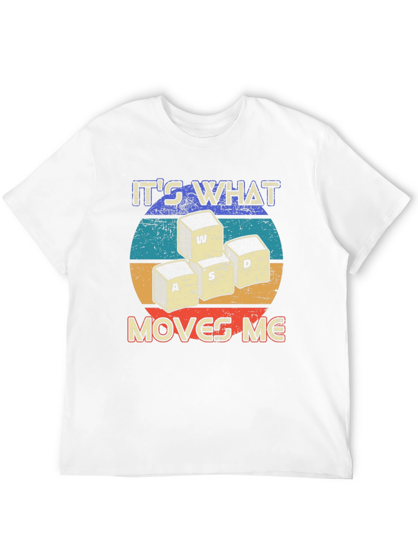 Gamer WASD Moves Me Black T-Shirt