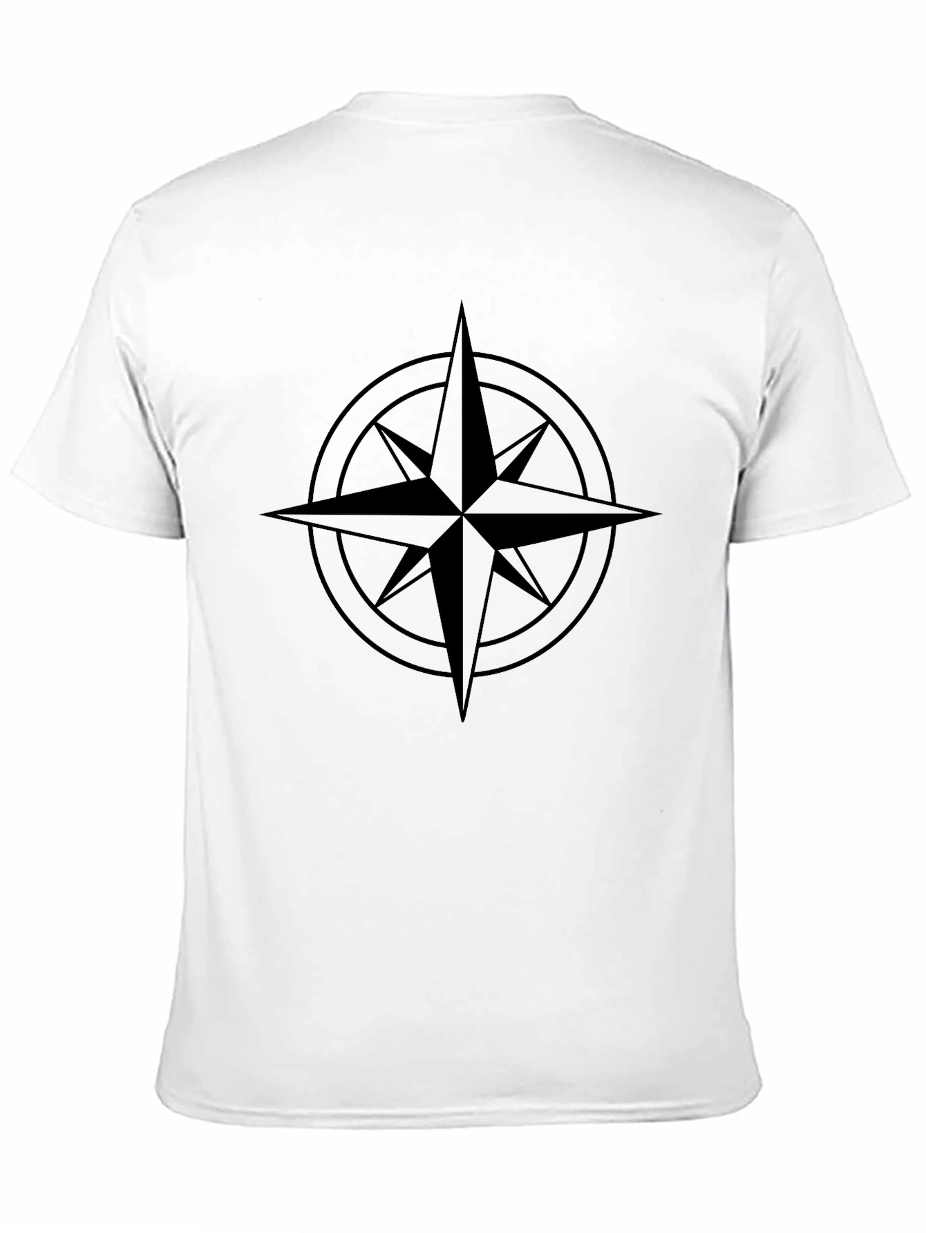 Black Compass Star Graphic T-Shirt