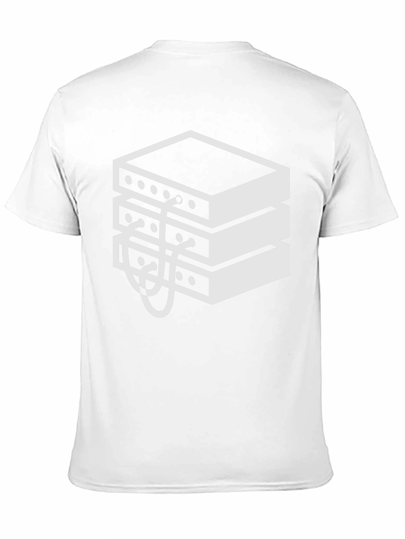 Server Stack Graphic Tee - Black Cotton Blend