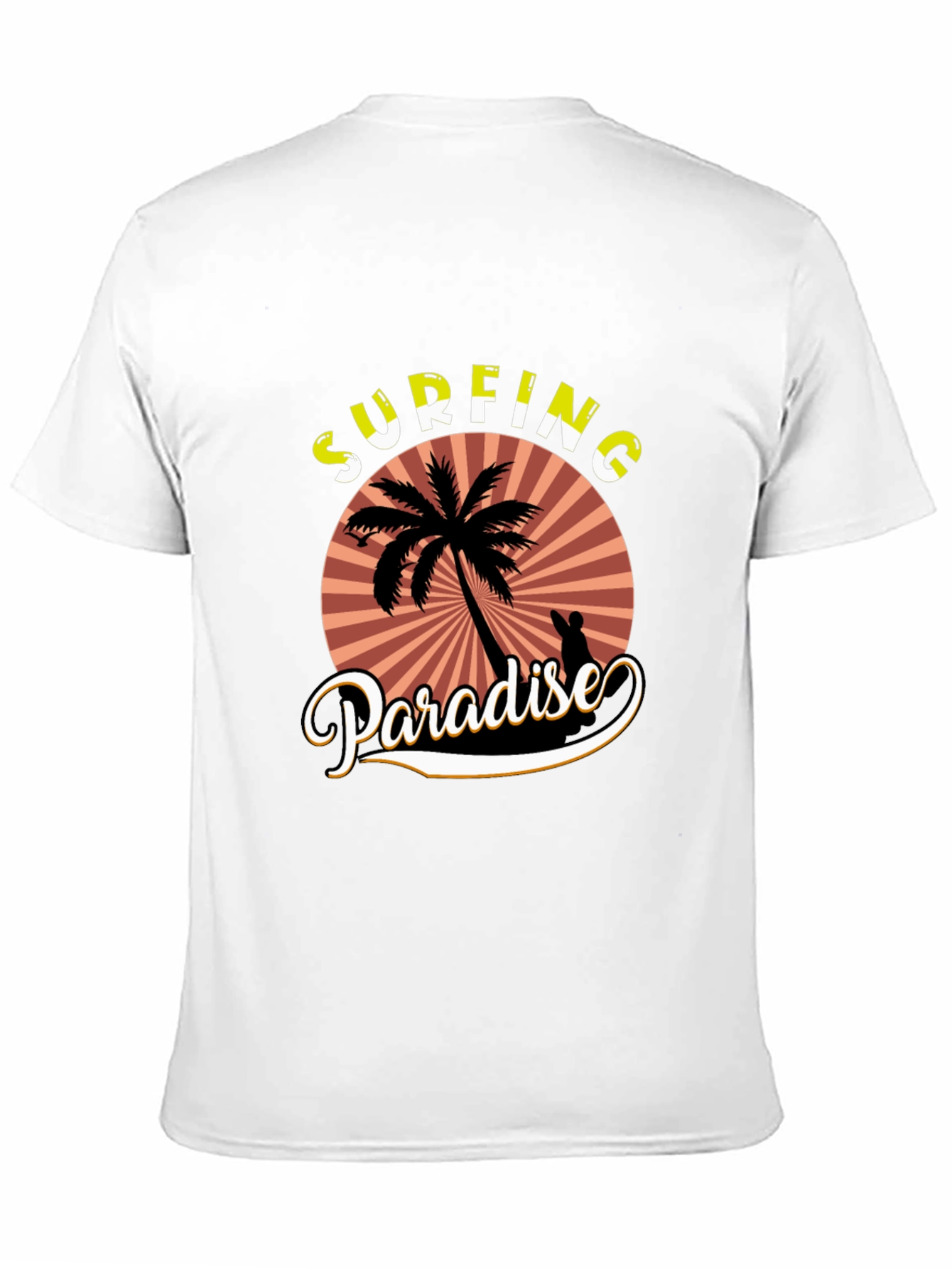Surfing Paradise T-Shirt - Tropical Beach Design