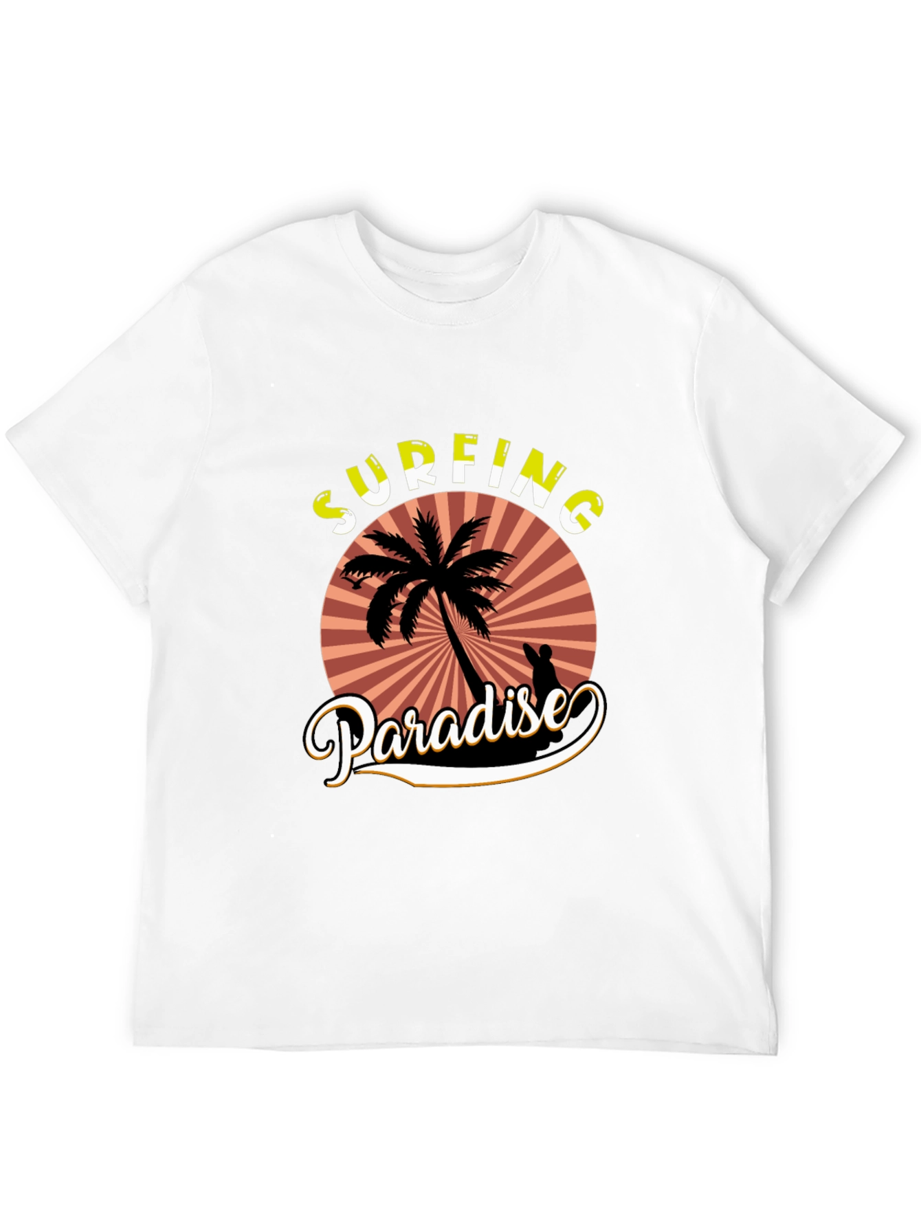 Surfing Paradise T-Shirt - Tropical Beach Design