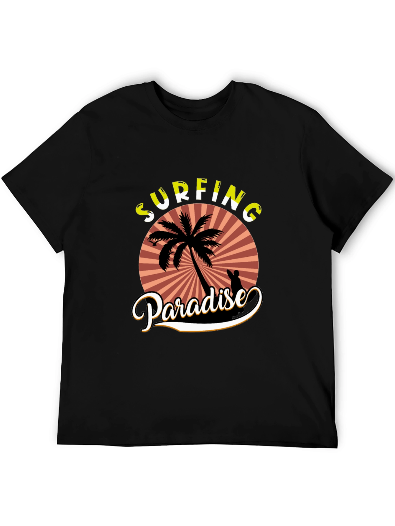 Surfing Paradise T-Shirt - Tropical Beach Design