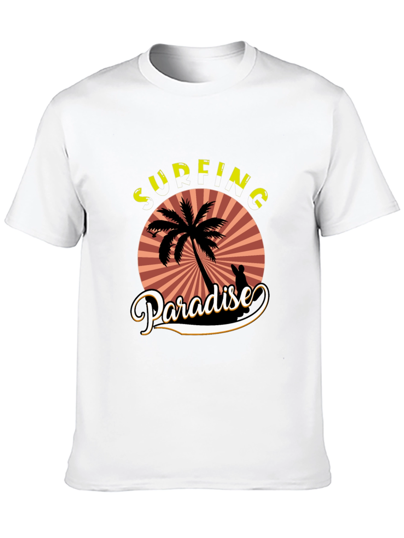 Surfing Paradise T-Shirt - Tropical Beach Design