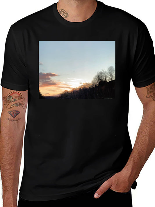 Sunset Graphic Tee - Nature Inspired Casual Wear
