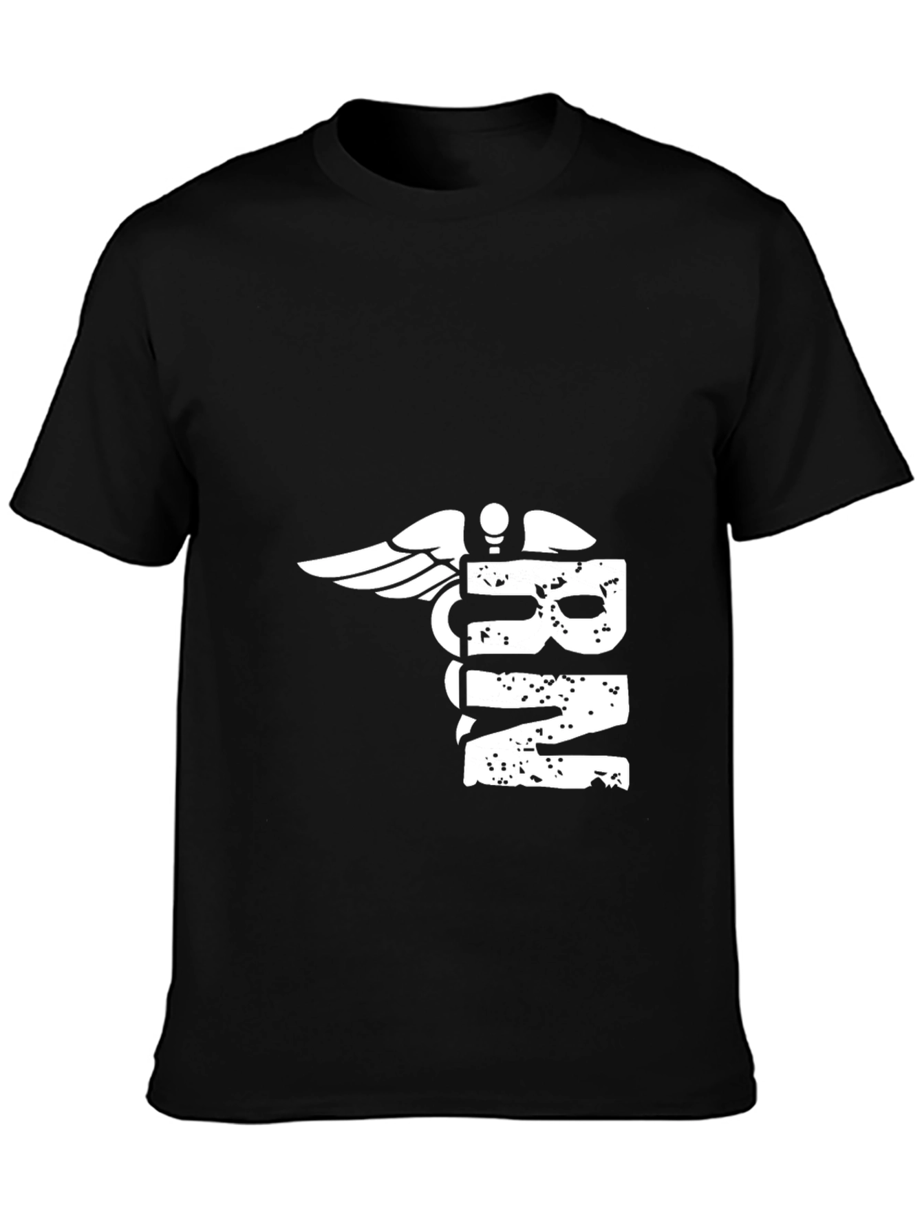 RN Caduceus Graphic T-Shirt - Black