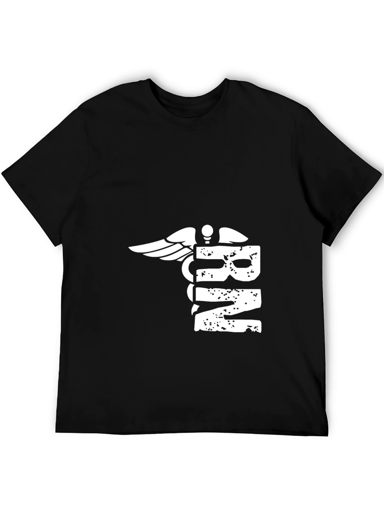 RN Caduceus Graphic T-Shirt - Black