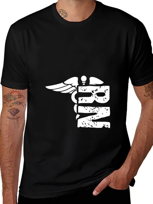 RN Caduceus Graphic T-Shirt - Black