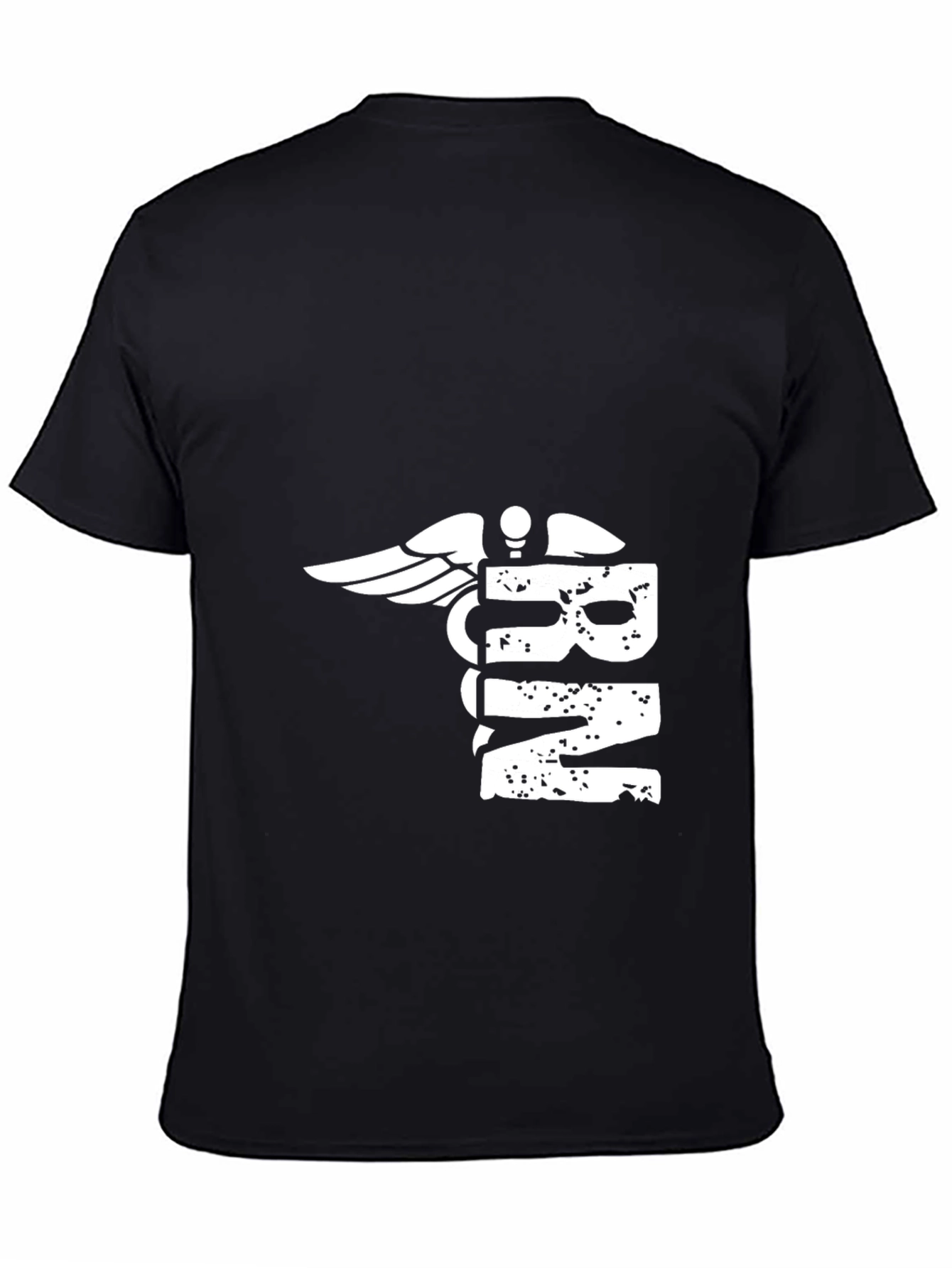 RN Caduceus Graphic T-Shirt - Black