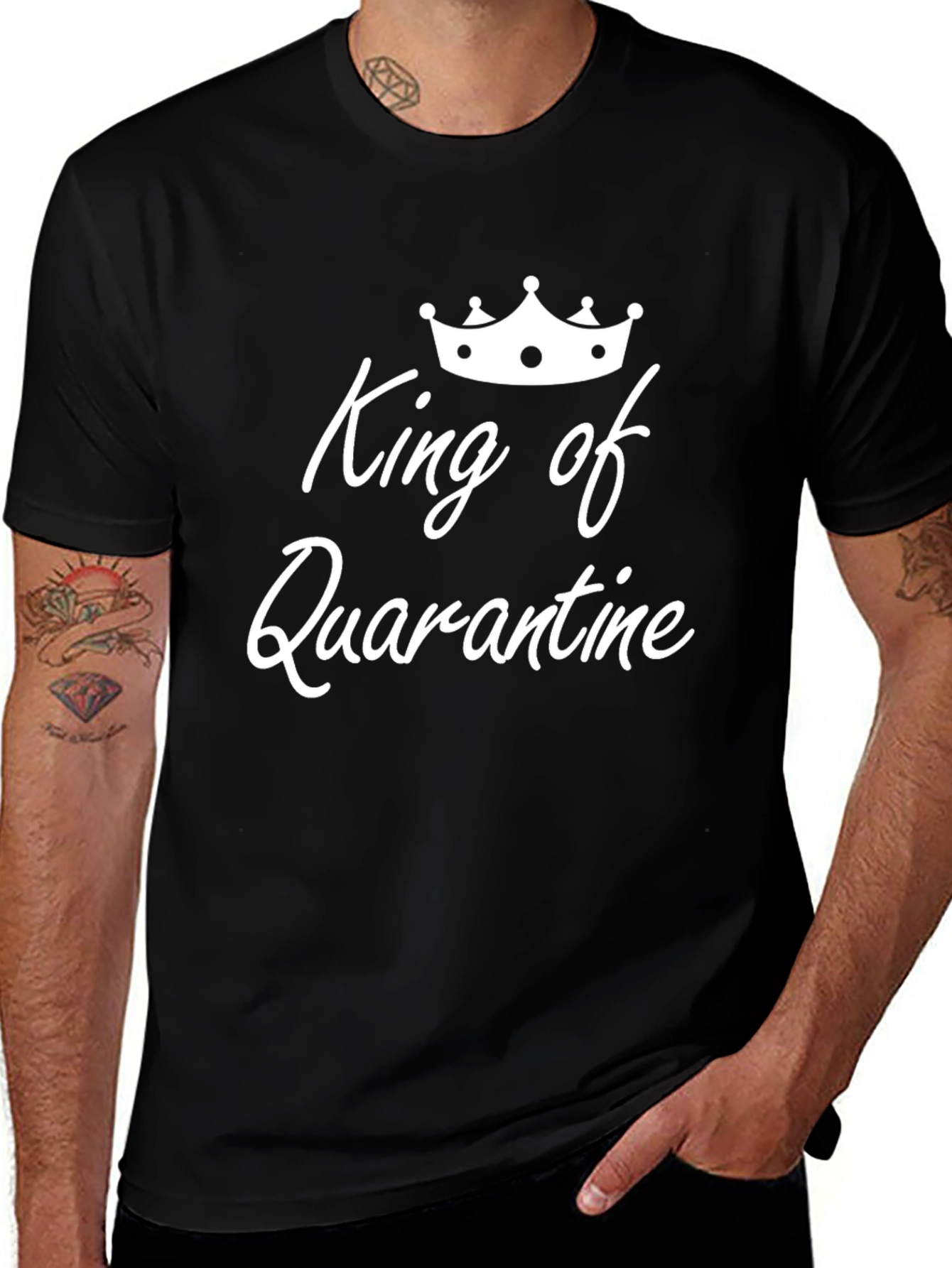 King of Quarantine Graphic Tee - Black