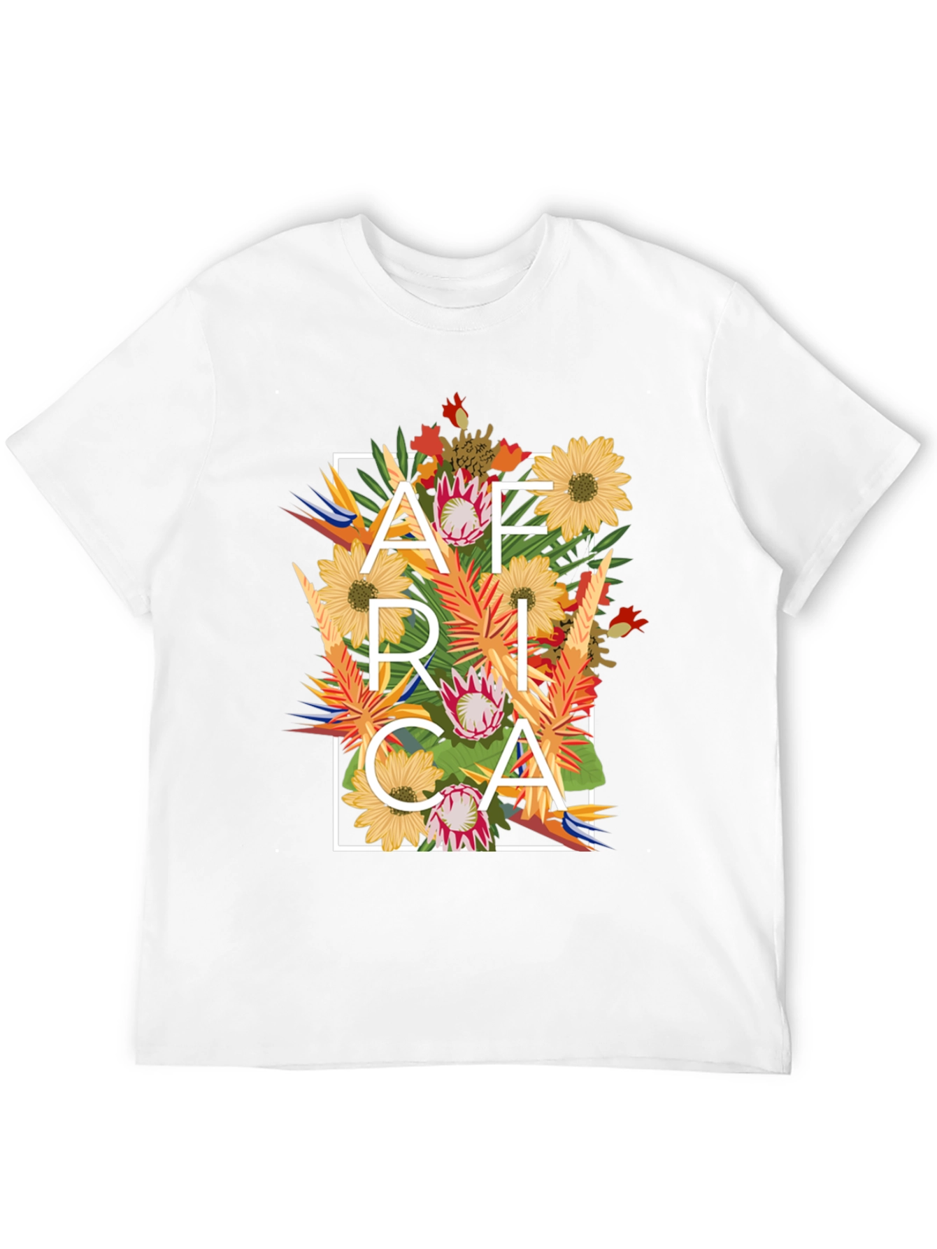 Floral Africa Graphic T-Shirt