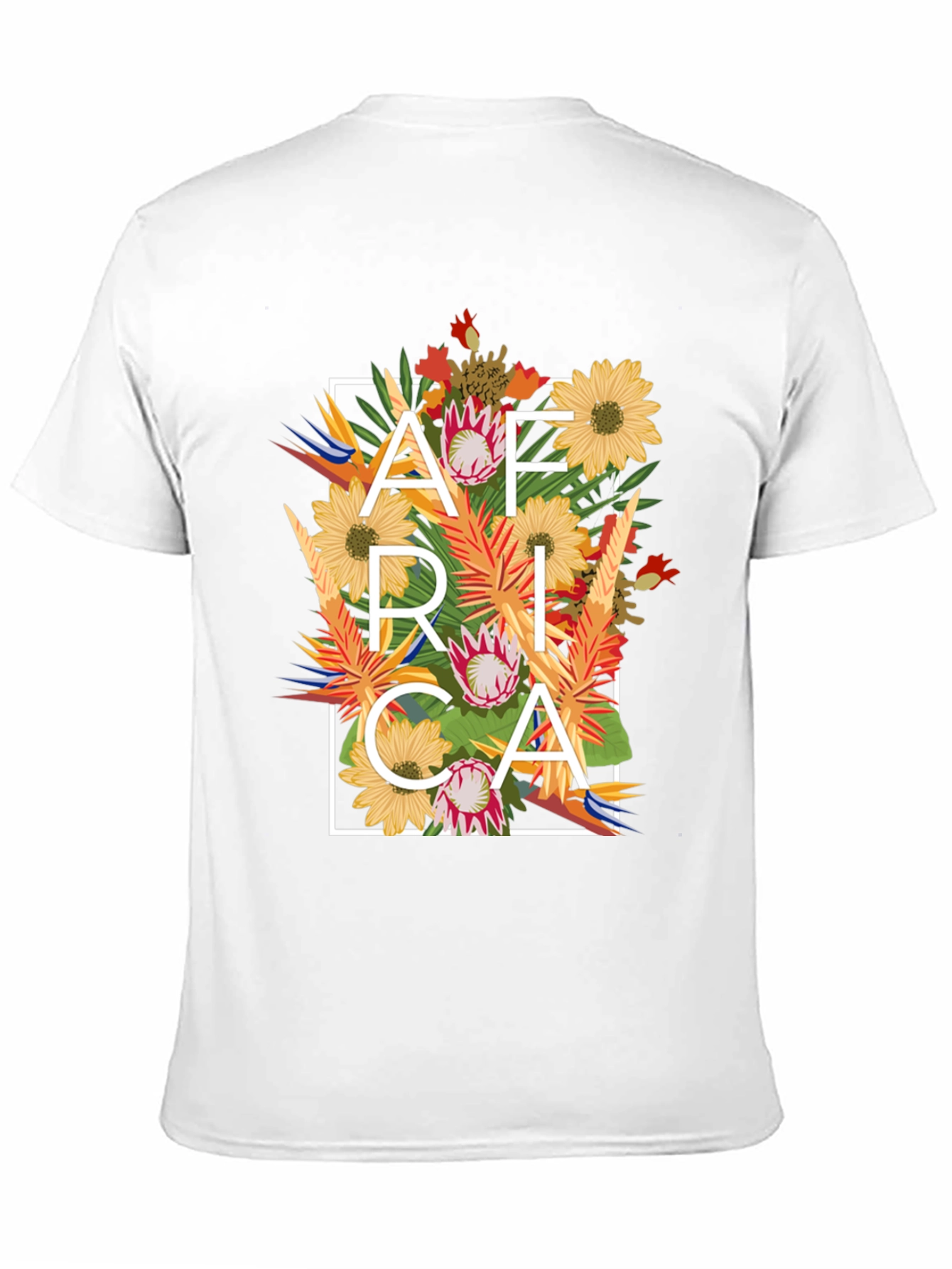 Floral Africa Graphic T-Shirt