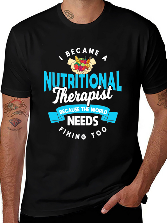 Nutritional Therapist Graphic T-Shirt - Food & Health