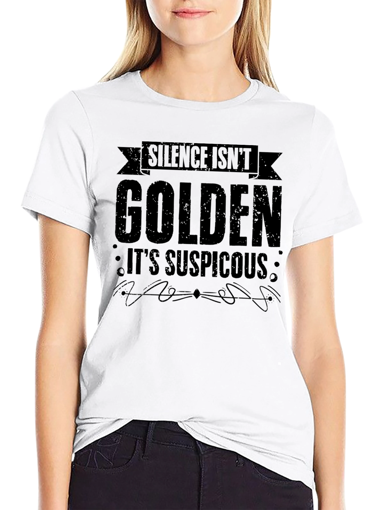 Silence Isnt Golden Funny Sarcastic T-Shirt
