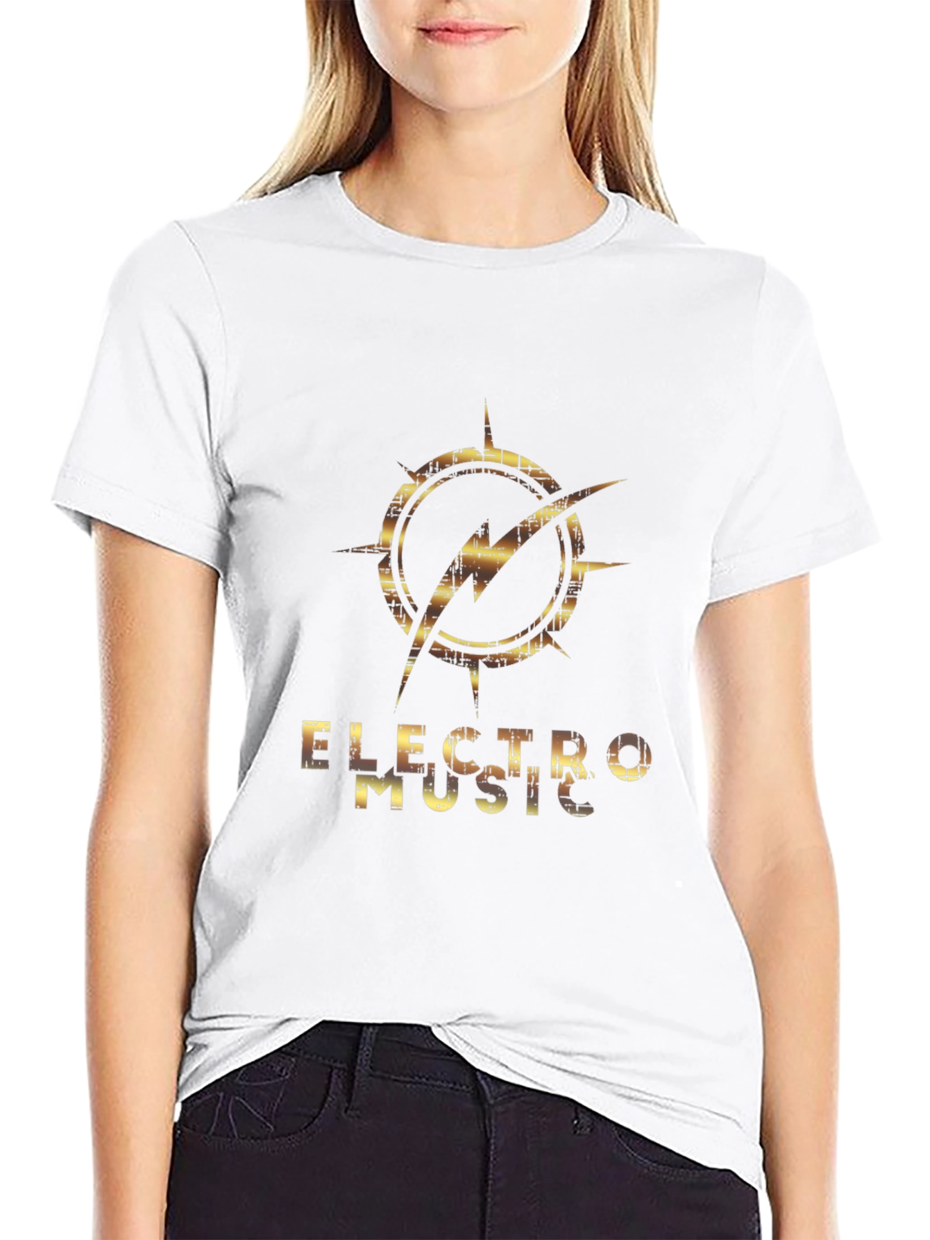 Electro Music Graphic Print T-Shirt