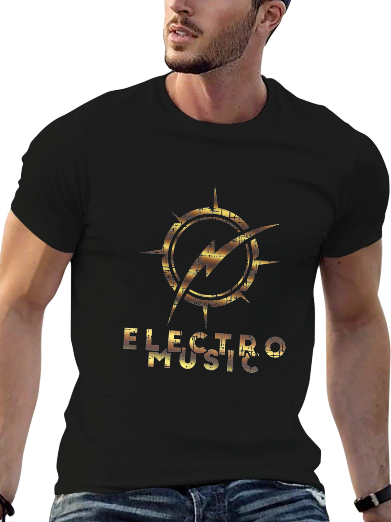 Electro Music Graphic Print T-Shirt