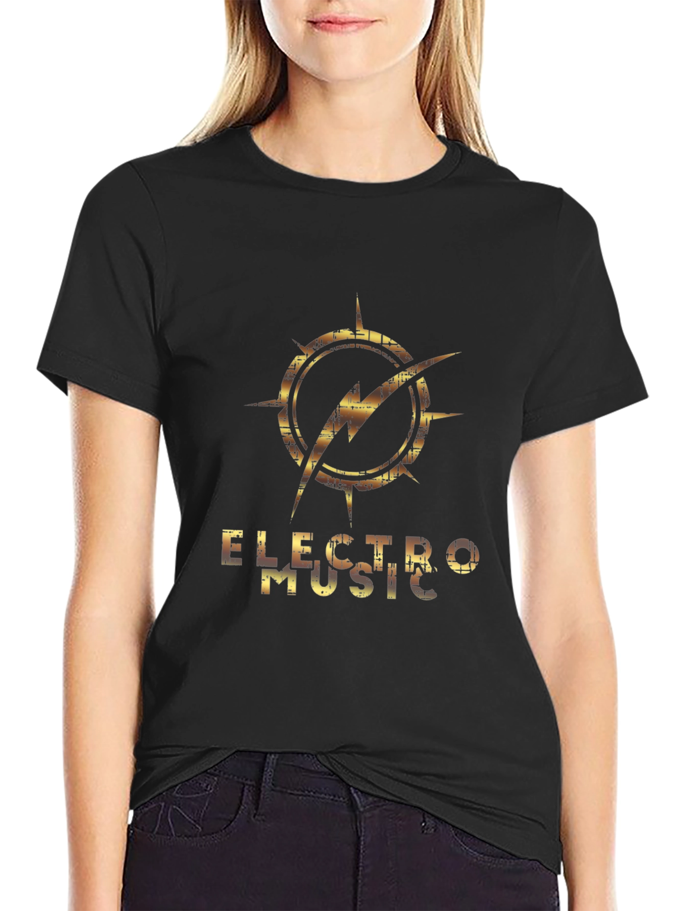 Electro Music Graphic Print T-Shirt