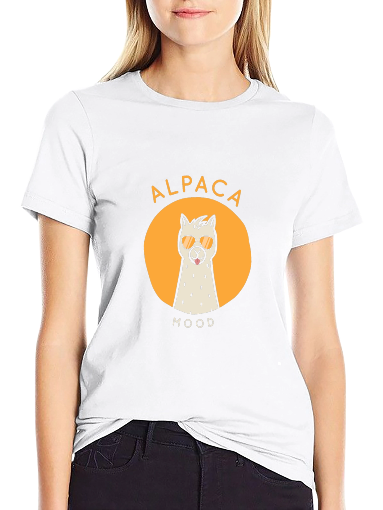 Alpaca Mood Graphic Tee - Cool & Casual
