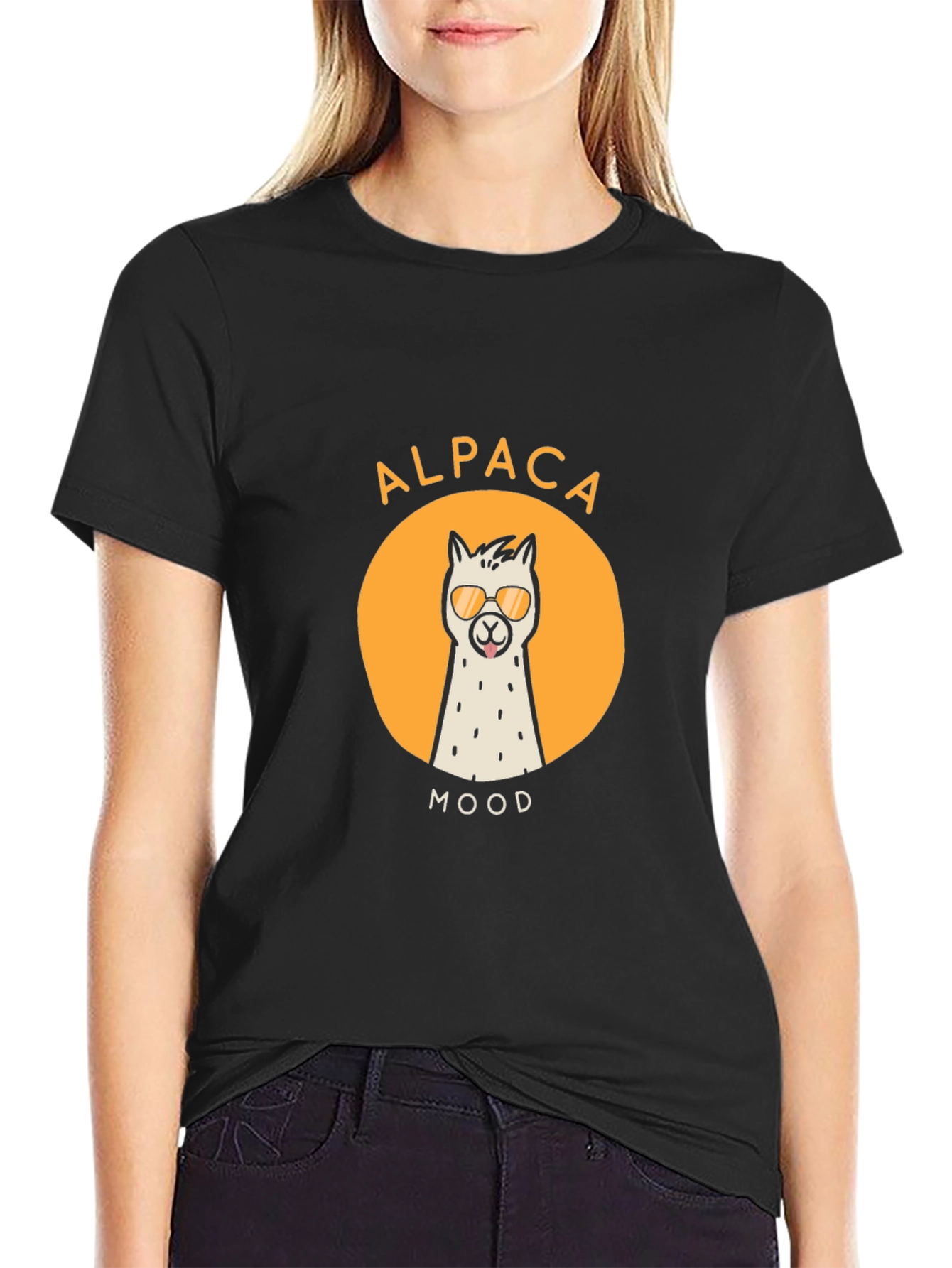 Alpaca Mood Graphic Tee - Cool & Casual