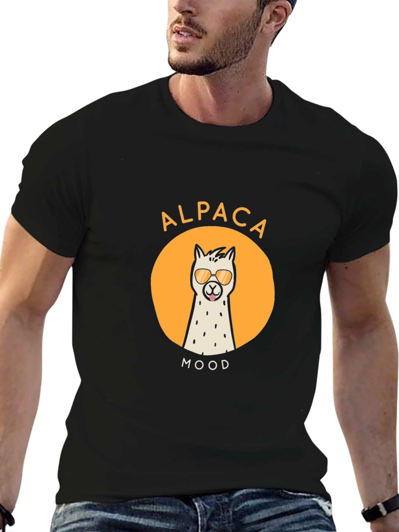 Alpaca Mood Graphic Tee - Cool & Casual