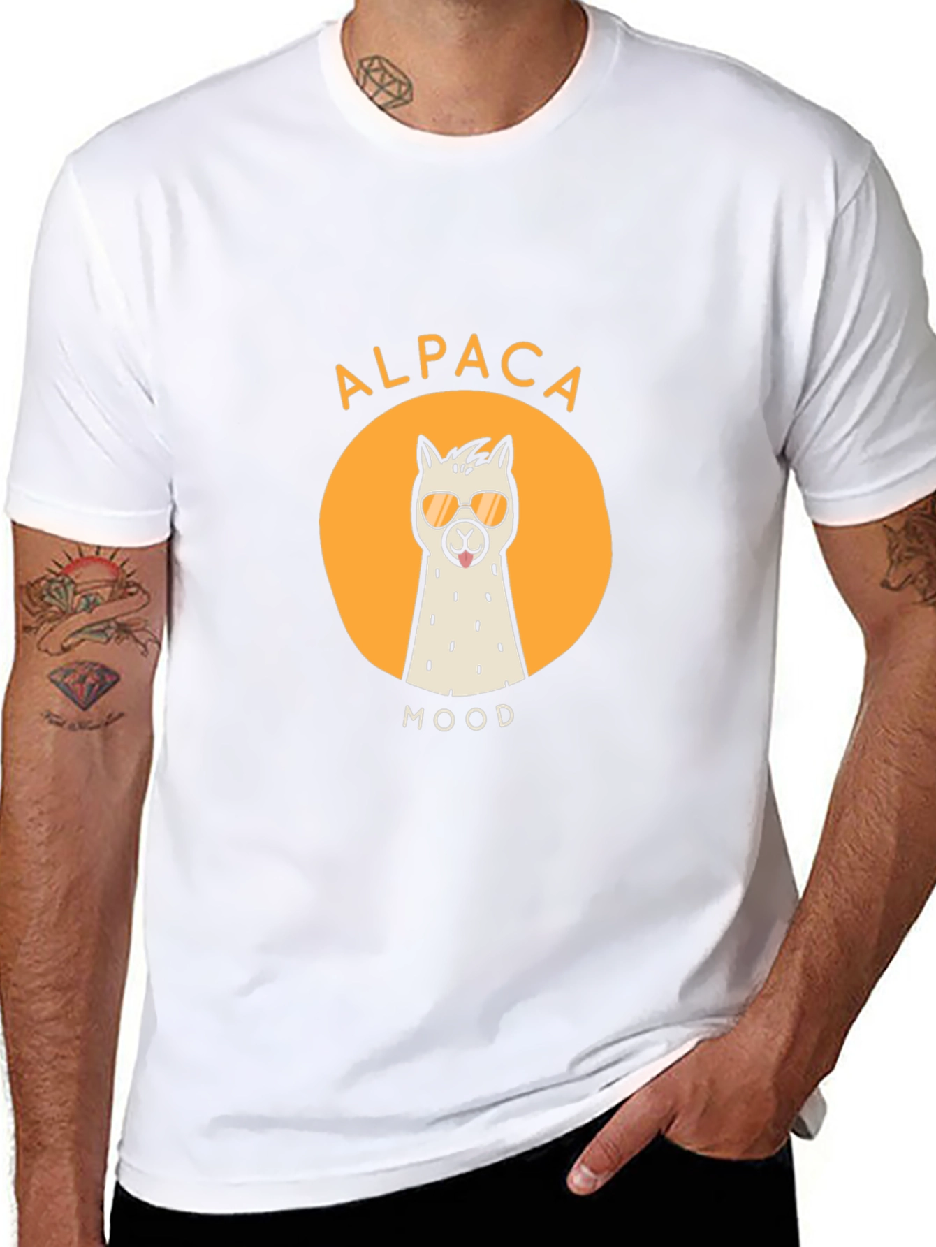 Alpaca Mood Graphic Tee - Cool & Casual