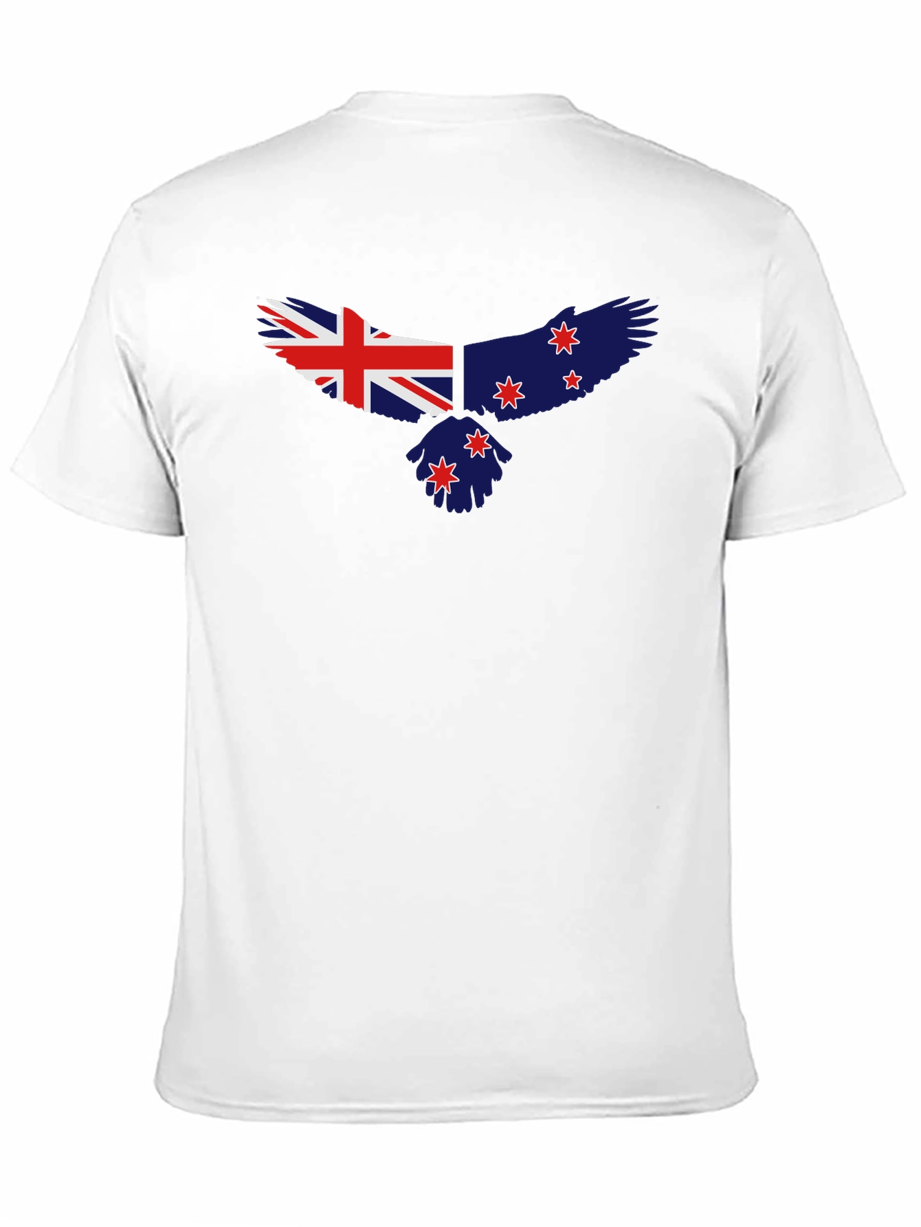 New Zealand Flag Eagle Black T-Shirt