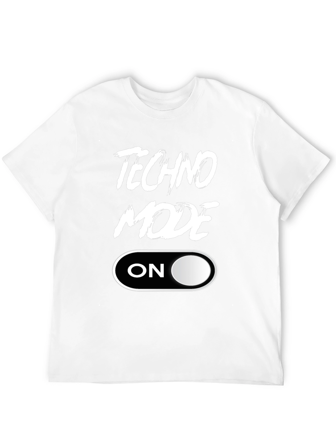 Techno Mode ON Black T-Shirt