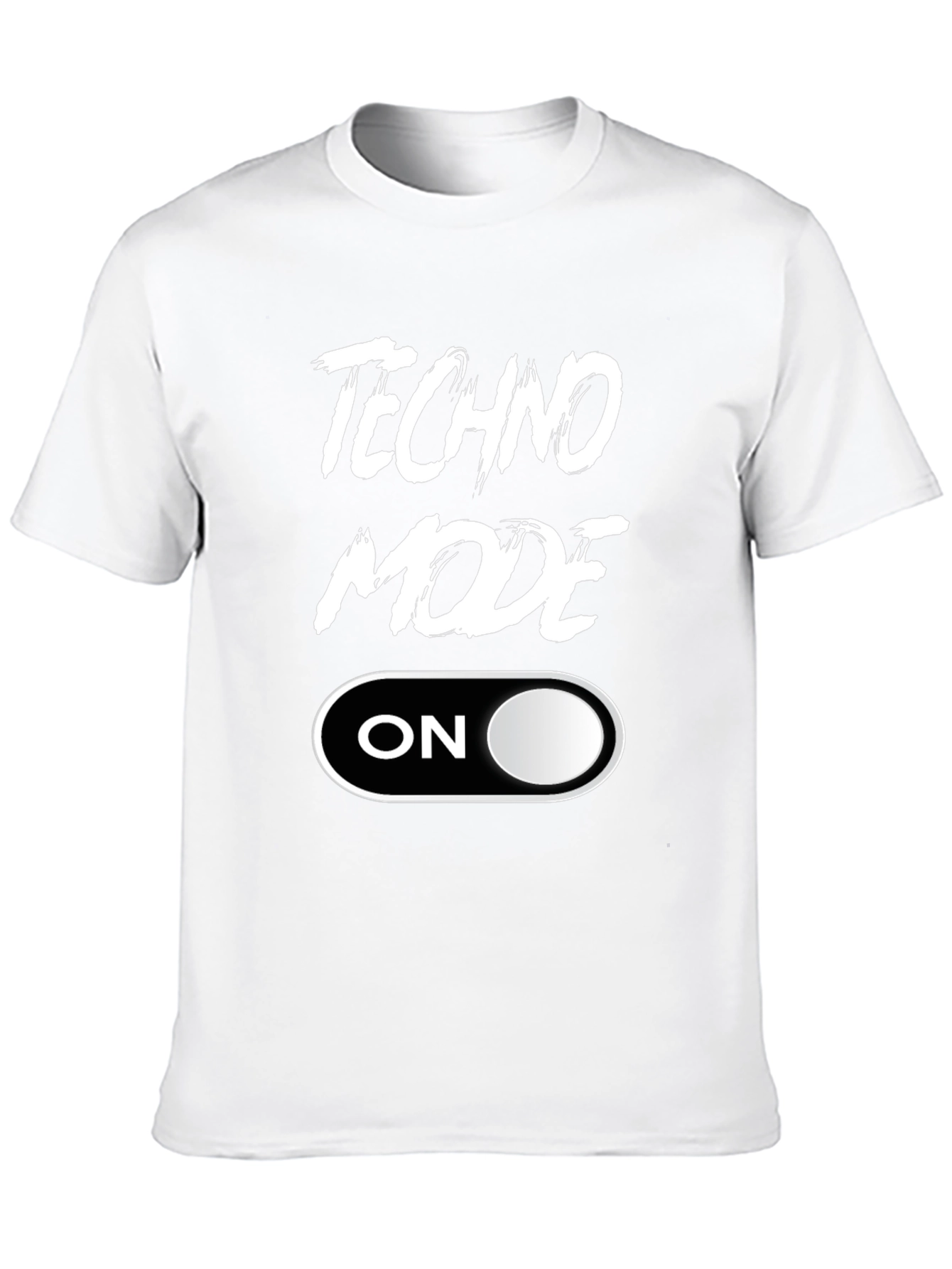 Techno Mode ON Black T-Shirt