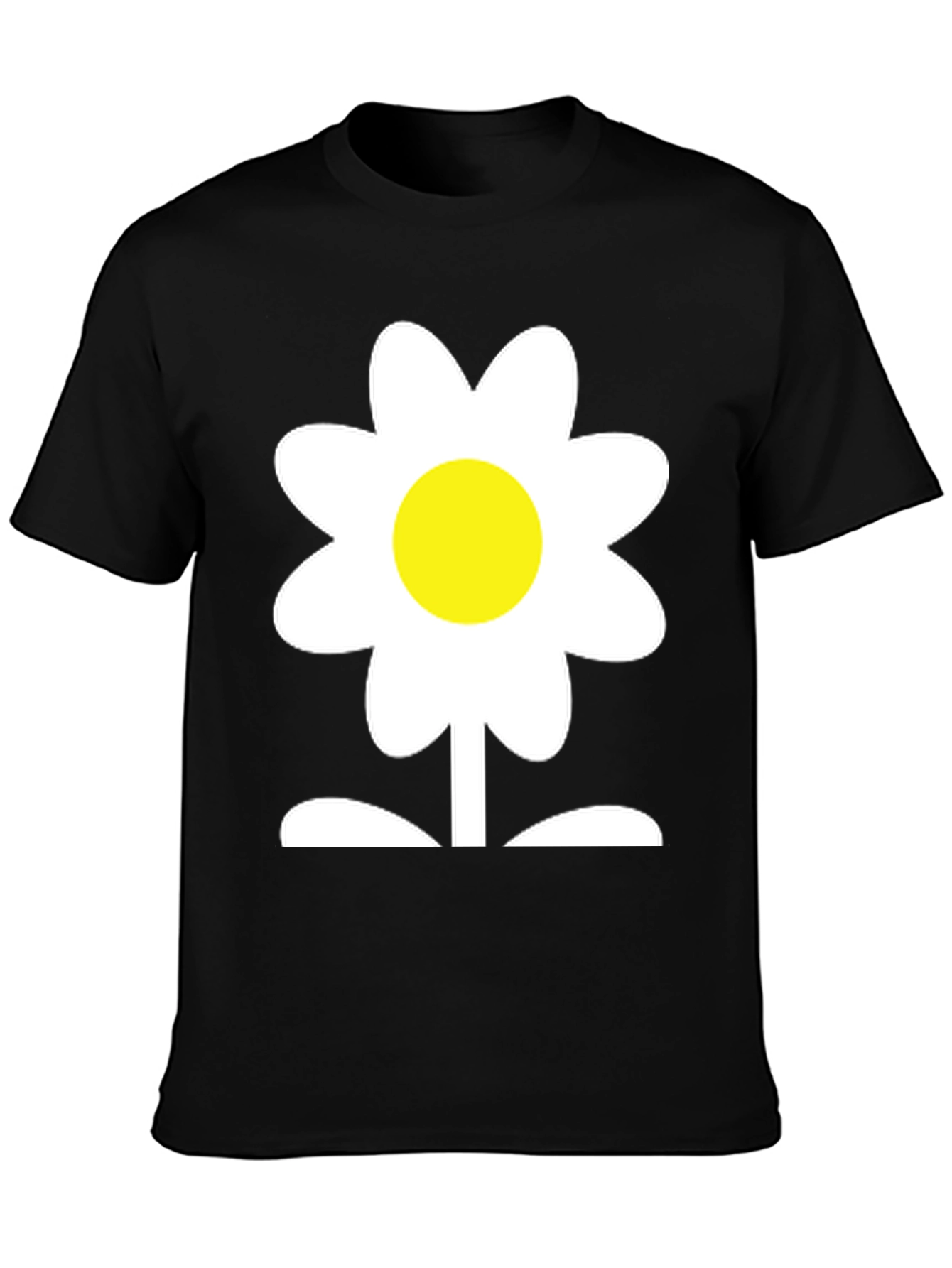 Daisy Flower Graphic Tee - Soft Cotton Blend