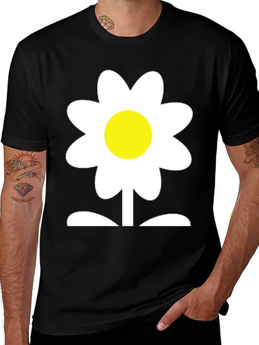 Daisy Flower Graphic Tee - Soft Cotton Blend