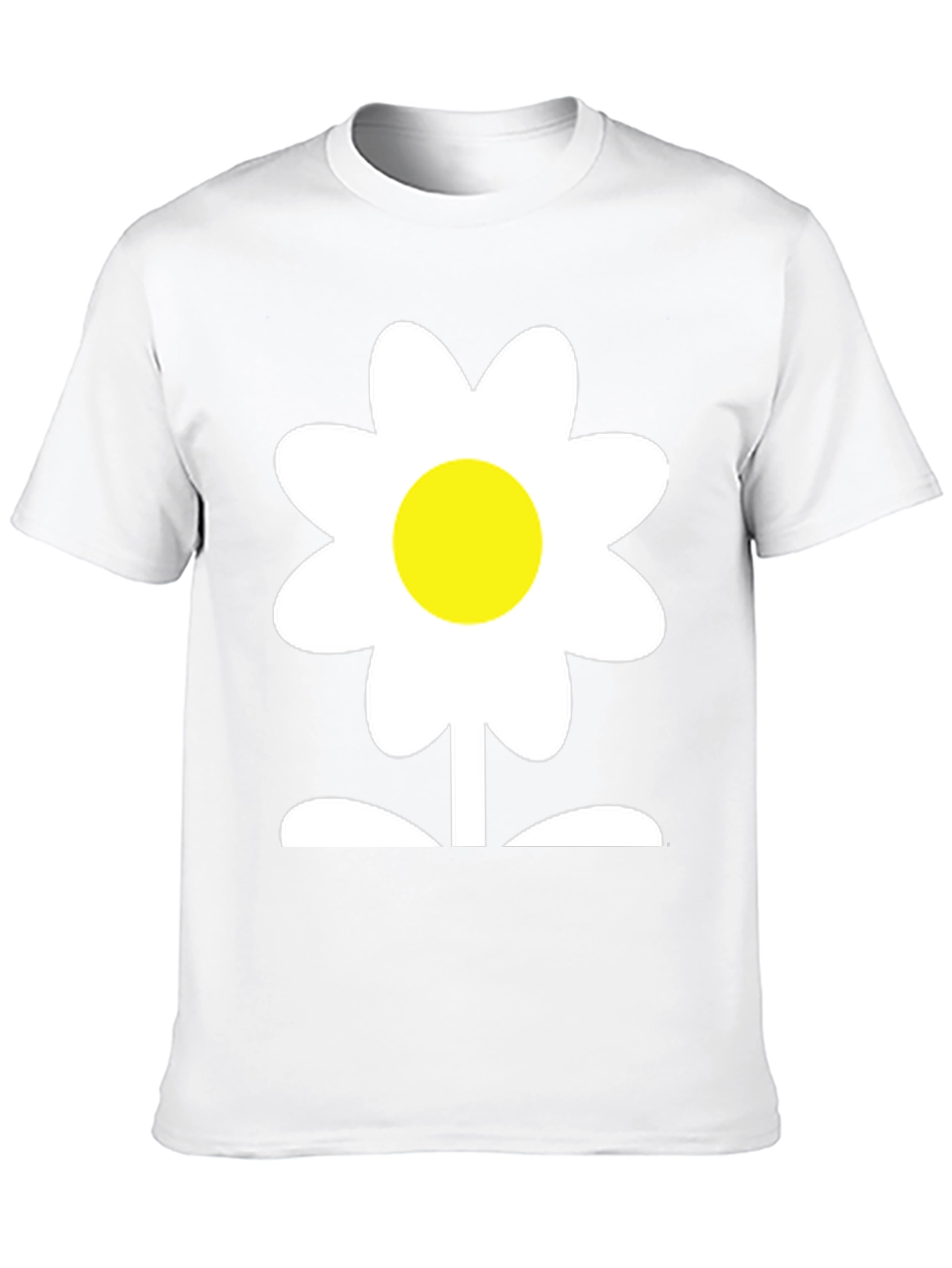 Daisy Flower Graphic Tee - Soft Cotton Blend