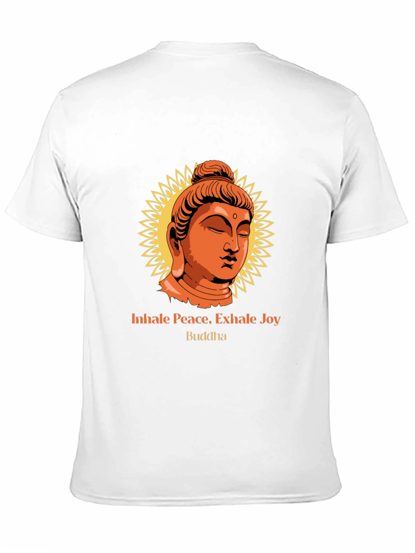 Inhale Peace Buddha Graphic Tee - Black