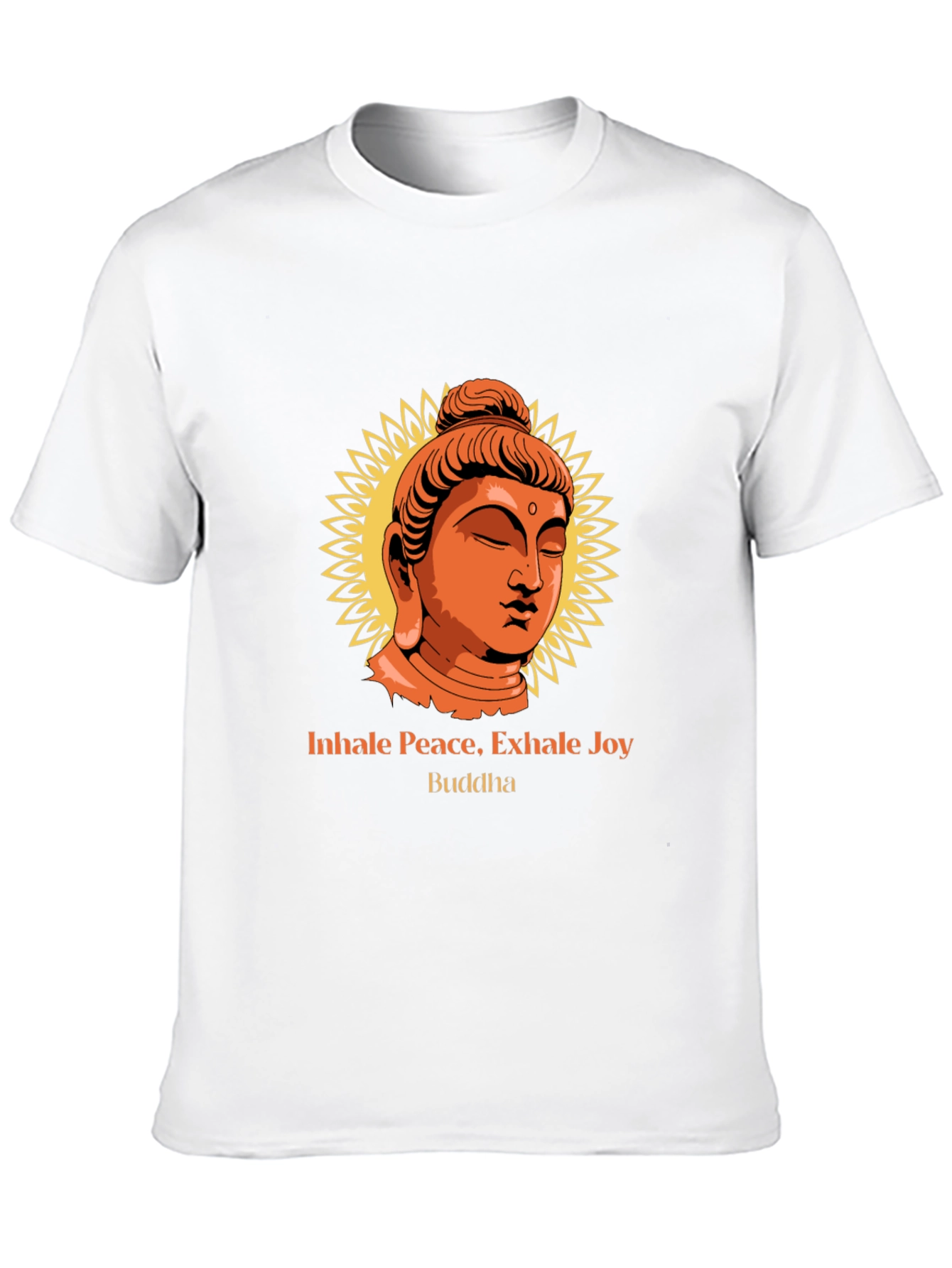 Inhale Peace Buddha Graphic Tee - Black