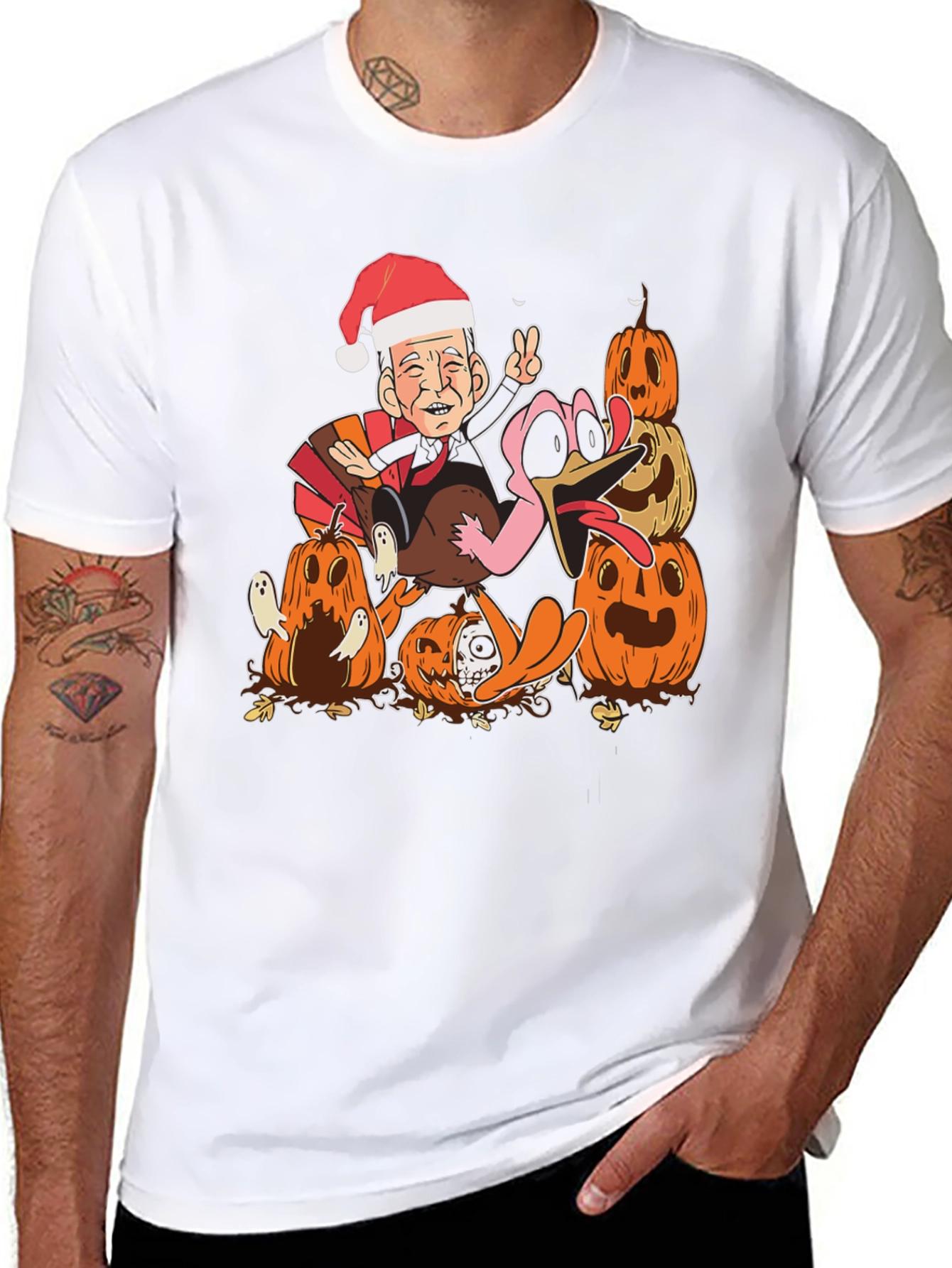 Festive Joe Biden Thanksgiving/Christmas T-Shirt