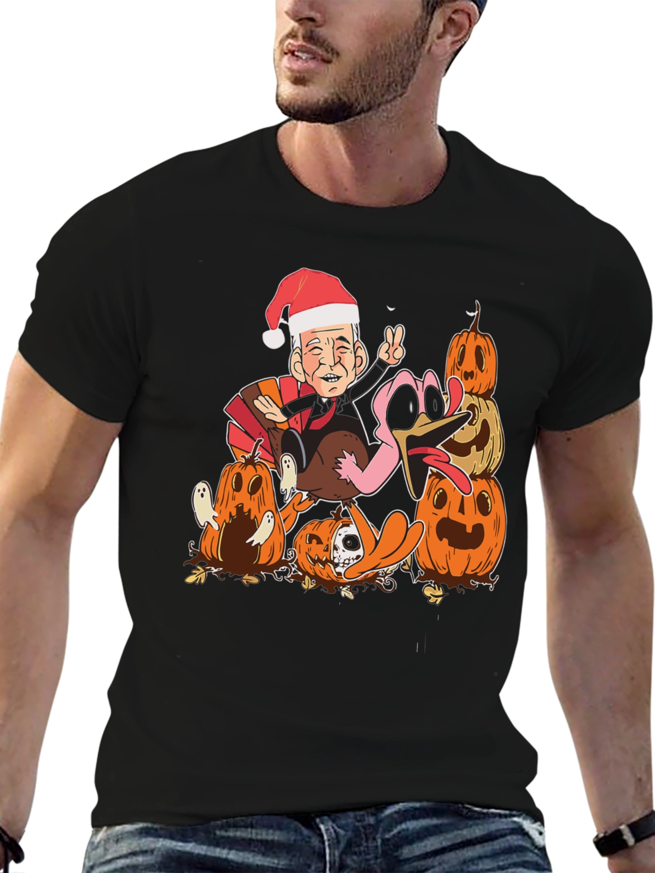 Festive Joe Biden Thanksgiving/Christmas T-Shirt