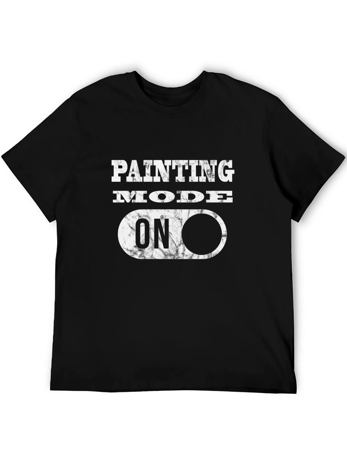 Painting Mode On Black T-Shirt