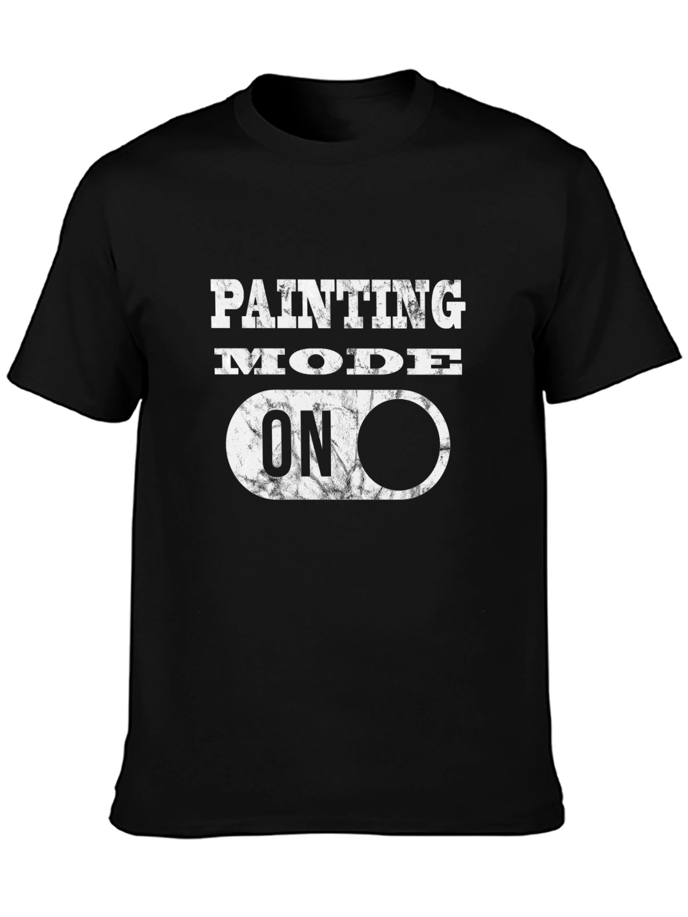 Painting Mode On Black T-Shirt