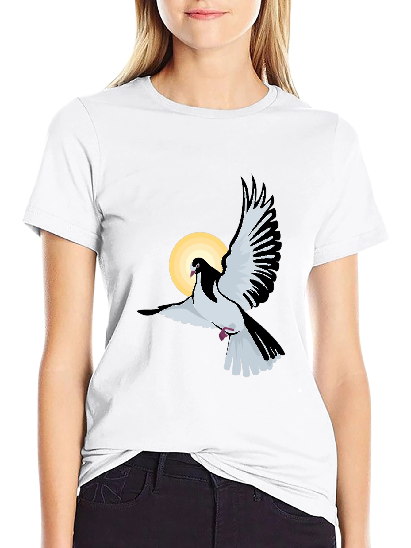 Dove Graphic Black T-Shirt