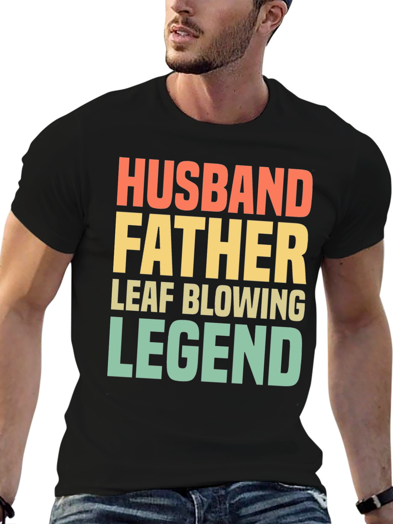 Husband Father Leaf Blowing Legend T-Shirt