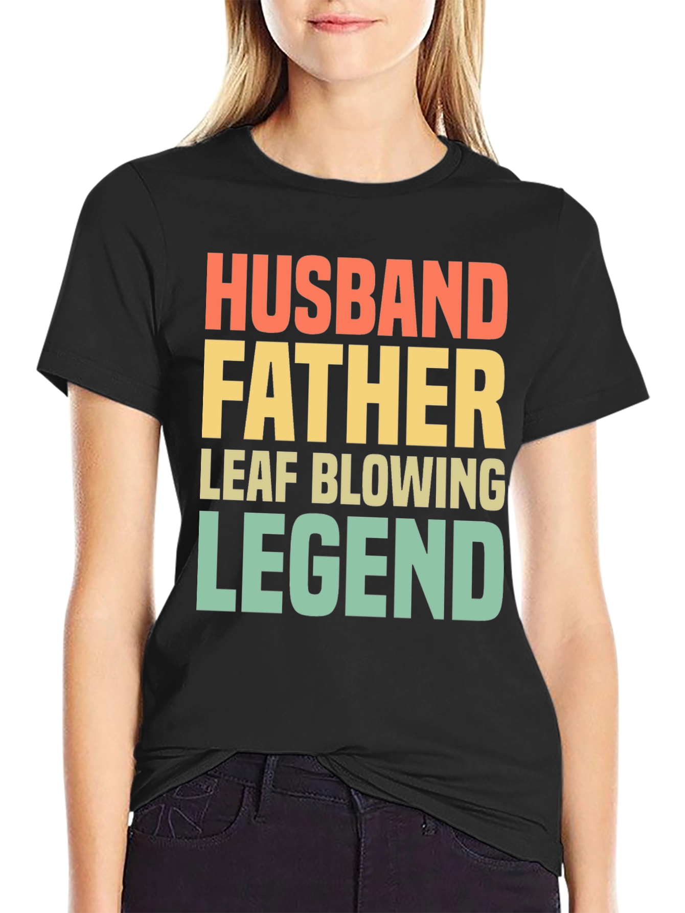 Husband Father Leaf Blowing Legend T-Shirt