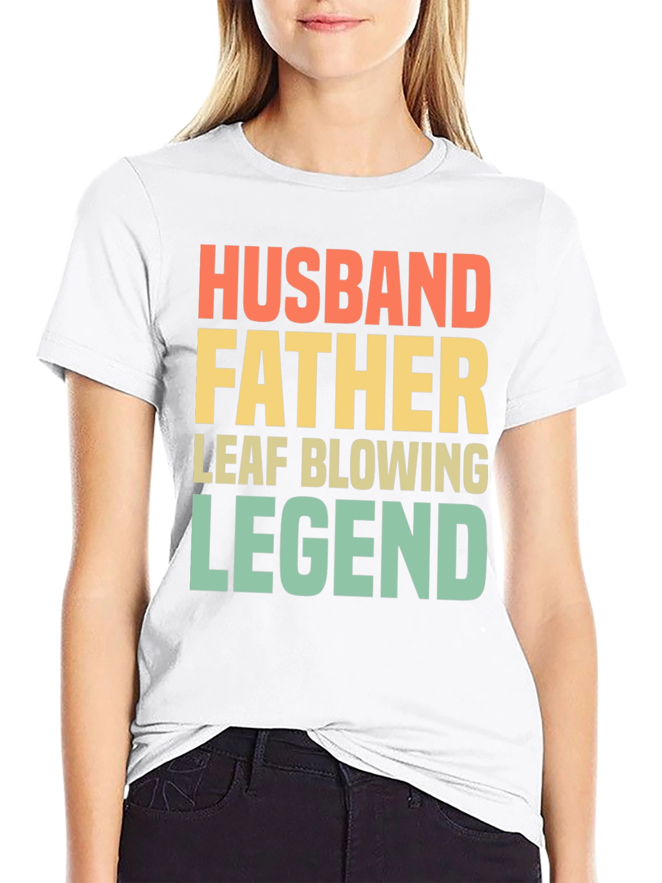 Husband Father Leaf Blowing Legend T-Shirt