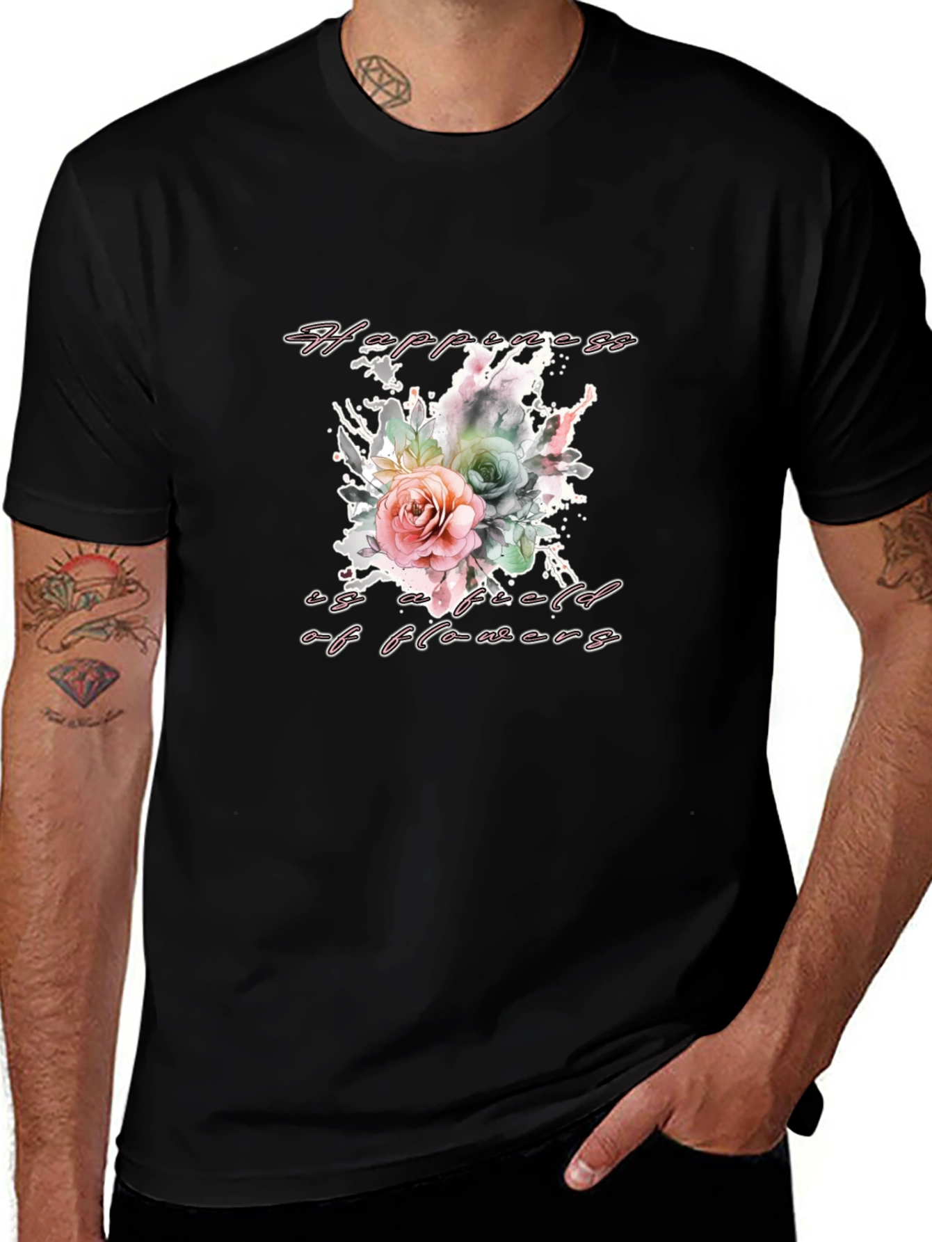 Floral Happiness T-Shirt - Stylish & Comfortable