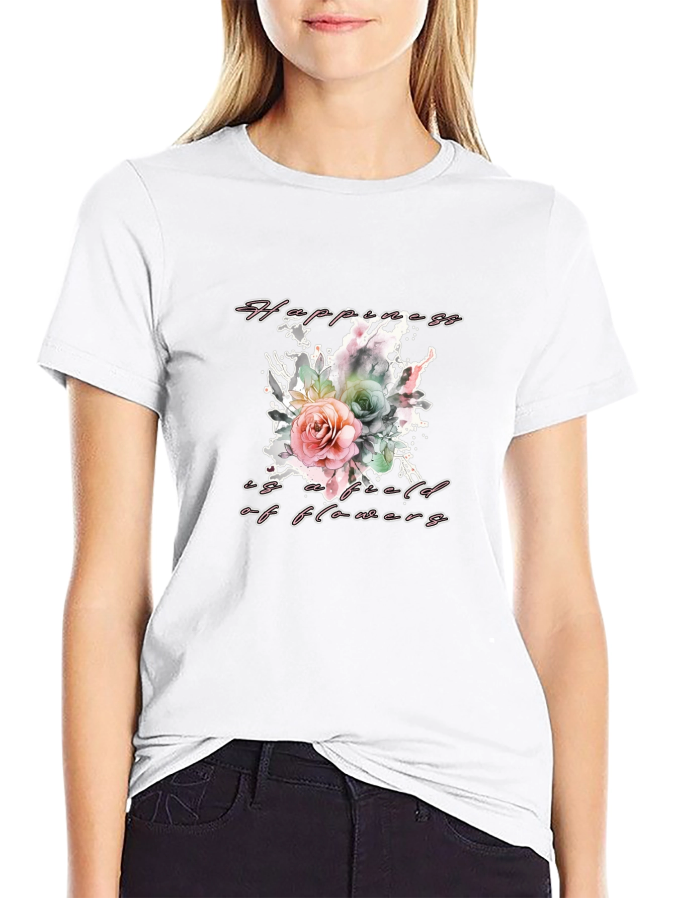 Floral Happiness T-Shirt - Stylish & Comfortable