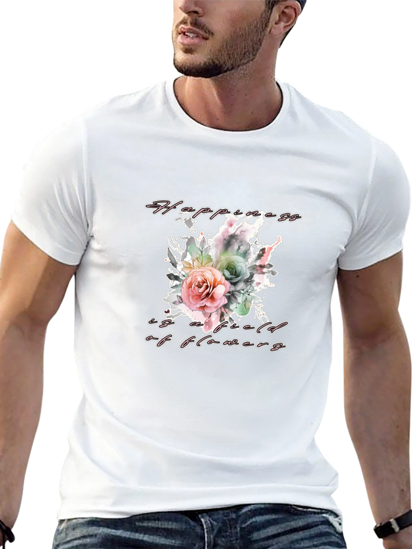 Floral Happiness T-Shirt - Stylish & Comfortable