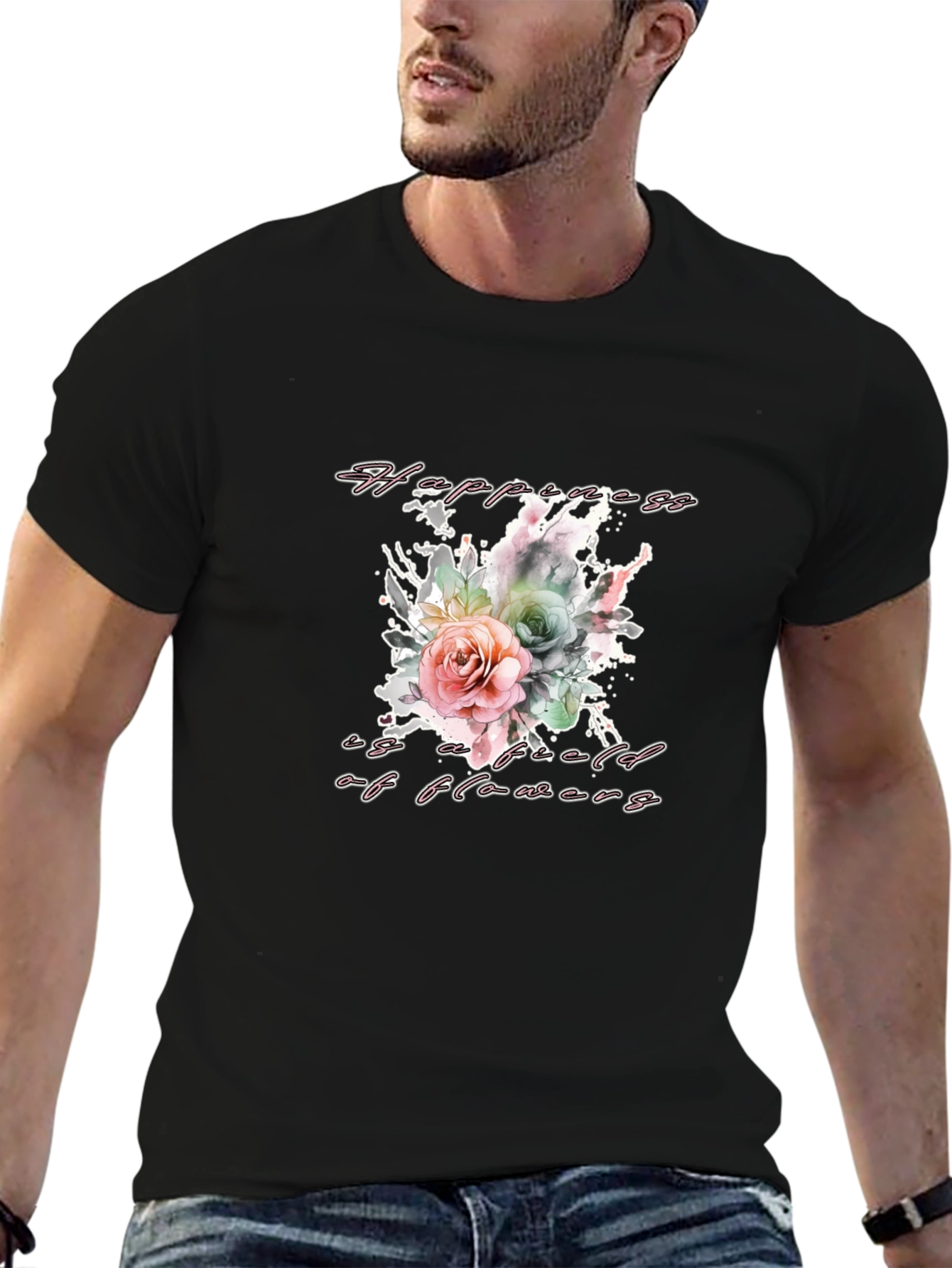 Floral Happiness T-Shirt - Stylish & Comfortable