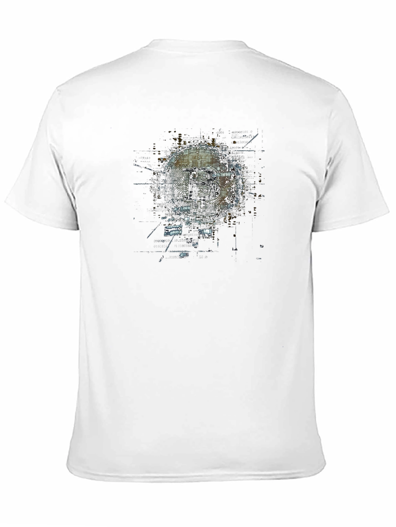 Bitcoin Graphic Print Black T-Shirt