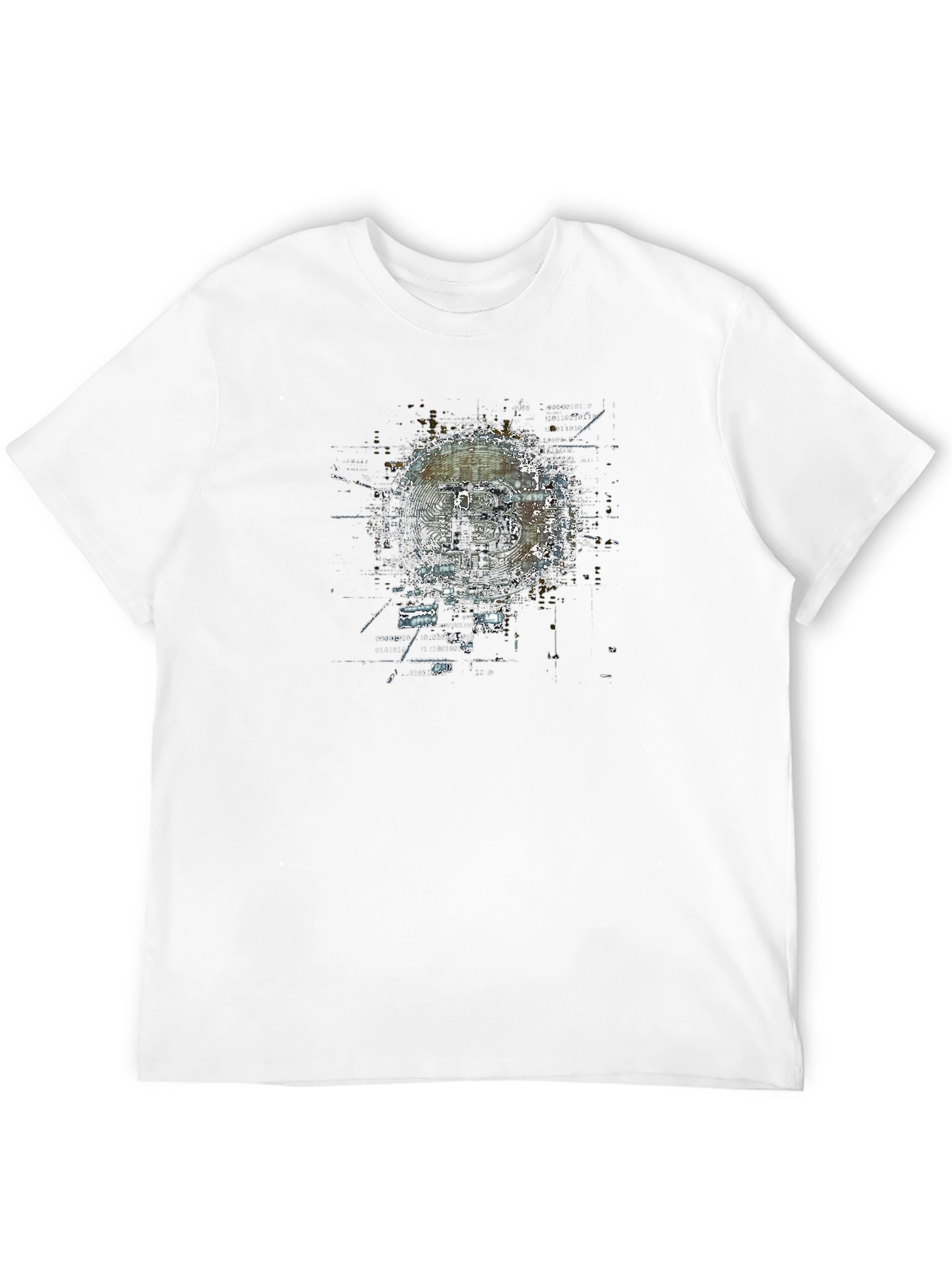 Bitcoin Graphic Print Black T-Shirt